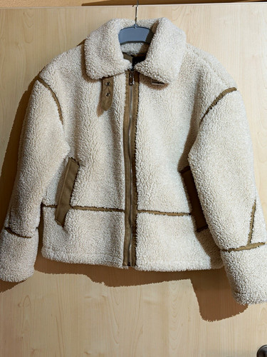 Zara damen teddyjacke beige - zara,