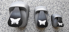 Basteln 3er Set 3 Stück Handstanze Locher Schmetterling neuwertig