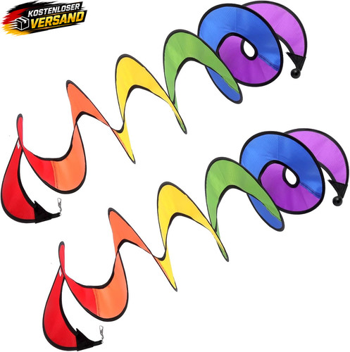 Buntes windspiel spiralset - buntes,