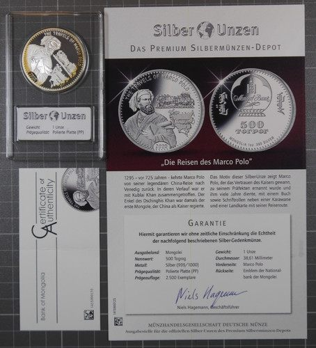 Treff mongolei silber 500 - treff, 1