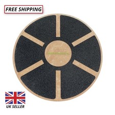 Rutschfestes Wackel Balance Board aus Holz 40 cm - Rehabilitation Profi Training