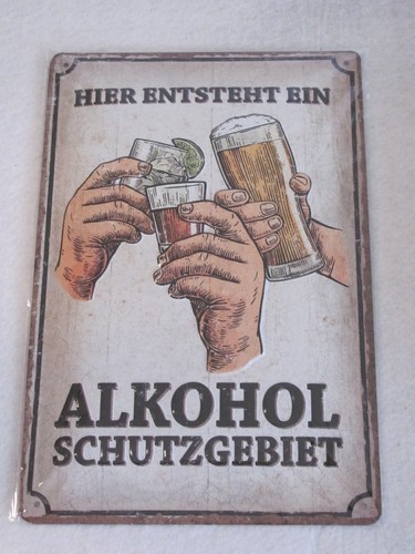 Blechschild hier entsteht - "hier, ein