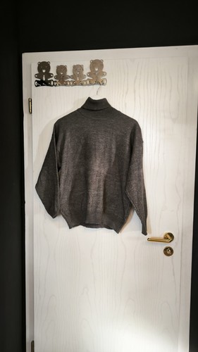 Grauer turtleneck pullover - grauer,