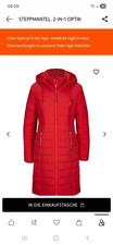 Steppmantel 2-in-1 Optik rot