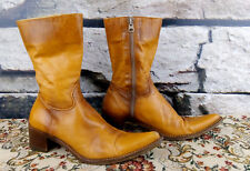 ROCCO P. Gr 37 rahmengenähte Leder Stiefel Western Cowboy Boots Line Dance S7