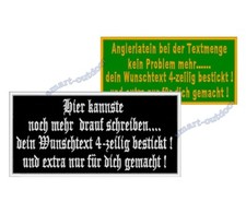 Aufnäher Patch Wunschtext