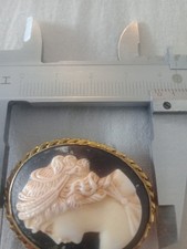 Kamee Brosche 1950 Jahre