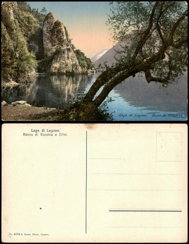 Ansichtskarte gandria lugano - ansichtskarte, gandria-lugano