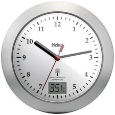 Mebus 41124 Funk Wanduhr 17 cm