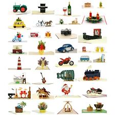 3D Pop Up Klappkarte Gutschein Geschenkkarte - viele Anlässe - große Auswahl