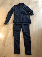 Laufset Jacke/Hose schwarz Leuchtpaspelierung Gr. 36/38 neuwertig
