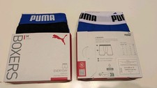 PUMA Herren Boxershorts 4er-Pack schwarz blau neu Gr. M