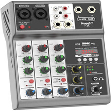 Aveek 4-Kanal Audio Mixer USB