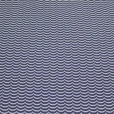 Jersey blau Wellen 100 x 150