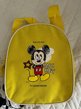 CATHAY PACIFIC Mickey Rucksack Backpack gelb für Kinder Flugzeug