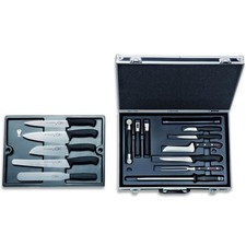 Fr. Dick Kochmesser-Koffer abschließbar 14-tlg. 2 Lagen magnetisch & Messer-Set