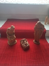 "Anri Kuolt" Krippenfiguren aus Holz Heilige Familie 3- teilig 15 cm Serie