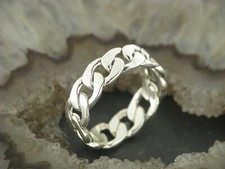 Silberring Panzerkette Kette
