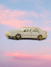 Sammler Pin - KFZ/AUTO - Saab "Saab 9000 CS weiss" - Top-Zustand