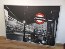 IKEA VILSHULT Rahmen + Bild UNDERGROUND LONDON – 140x100 cm