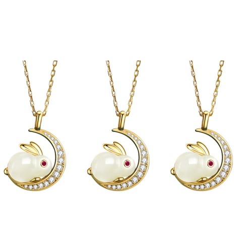 3pcs bunny halskette jahr - , der