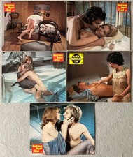 HAUSFRAUEN-REPORT 2./3.Teil 1972 Erotik busty 5orig. Aushangfotos