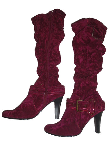 Schicke velours stiefel - schicke, velours-