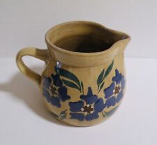 Steingut Keramik Milchkrug Krug Mustopf shabby Hafnerkeramik Irdenware Kornblume