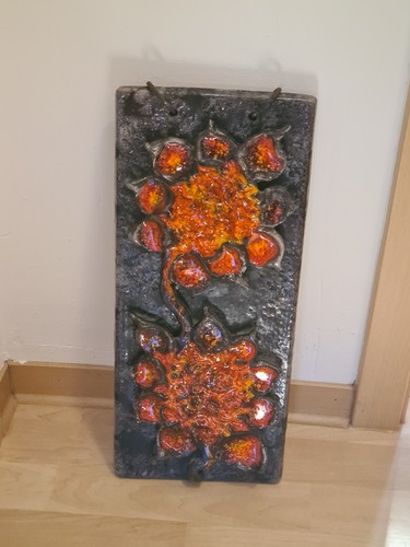 Vintage keramik wandbild - vintage, keramik-wandbild
