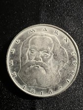 5 DM Silbergedenkmuenzen Karl