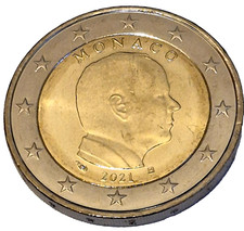 Monaco 2 Euro Kursmünze 2021