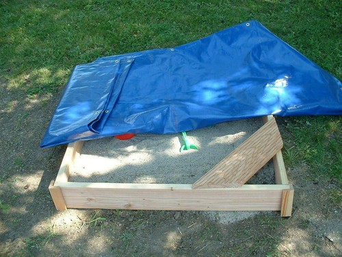 Sandkasten mit abdeckplane - sandkasten,