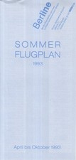 [e32] Flugplan / Timetable - Berline - Sommer / summer - 1993
