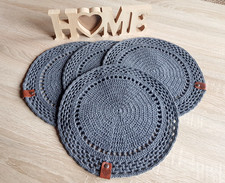 4x Deko Deckchen - Häkeln -