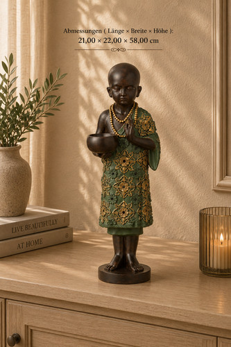 Line buddha mönch - j-line, stehend