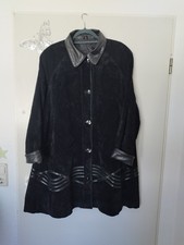 Wildledermantel schwarz