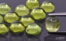 Peridot-Cabochon rund 5 mm