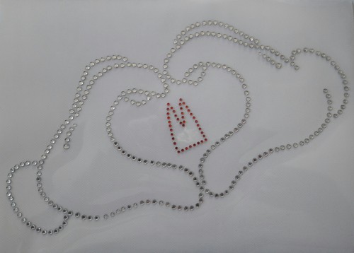 Strass bügelbild motiv - motiv,, zwei