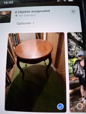 Wohnzimmertisch antik Tisch massiv Mahagoni Couchtisch Holztisch Kaffeetisch