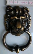 Messing Türklopfer Löwenkopf