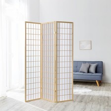 Paravent Raumteiler Holz Natur
