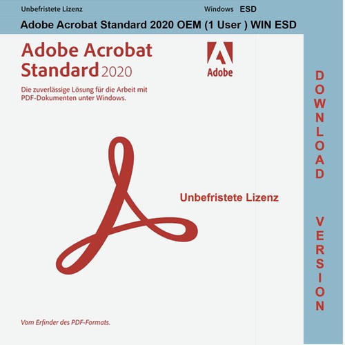 Adobe acrobat 2020 standard - adobe,