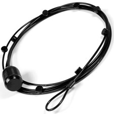 Magnetische Fotoleine / Fotoseil STEEL BLACK 150 cm, aus Stahldraht + 8 Magnete