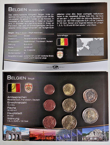 Belgien kms kursmünzensatz - belgien:,