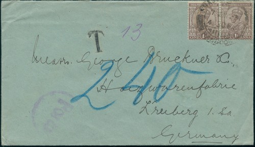 Brief britisch indien kgv - brief,