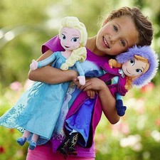 Disney Plüschpuppe 50cm Elsa Anna Olaf Weich Stofftier Frozen Geschenk Kinder