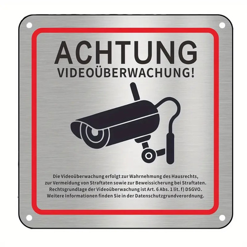 Videoüberwachungsschild,Über