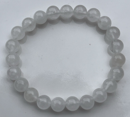 Weiße jade armband - weiße,