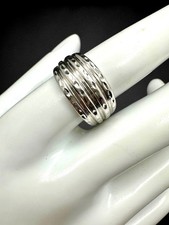 OMA 10K Weißgold gestapelter