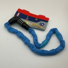 ABUS Kettenschloss Tresor 1385/75 Zahlenschloss aus gehärtetem Stahl 6 mm (blau)